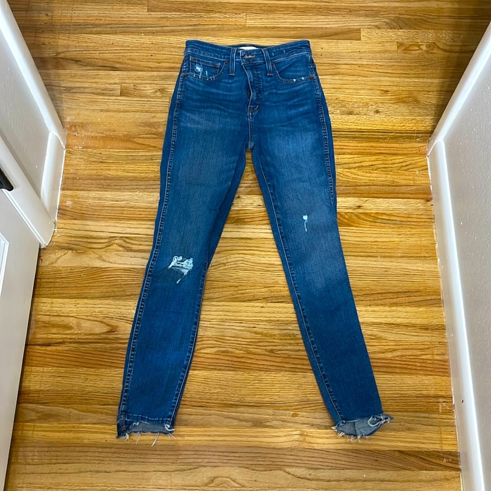 Madewell Raw Hem Curvy High Rise Jeans